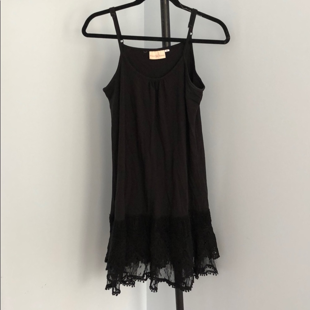 Winter Lennon black tank top dress